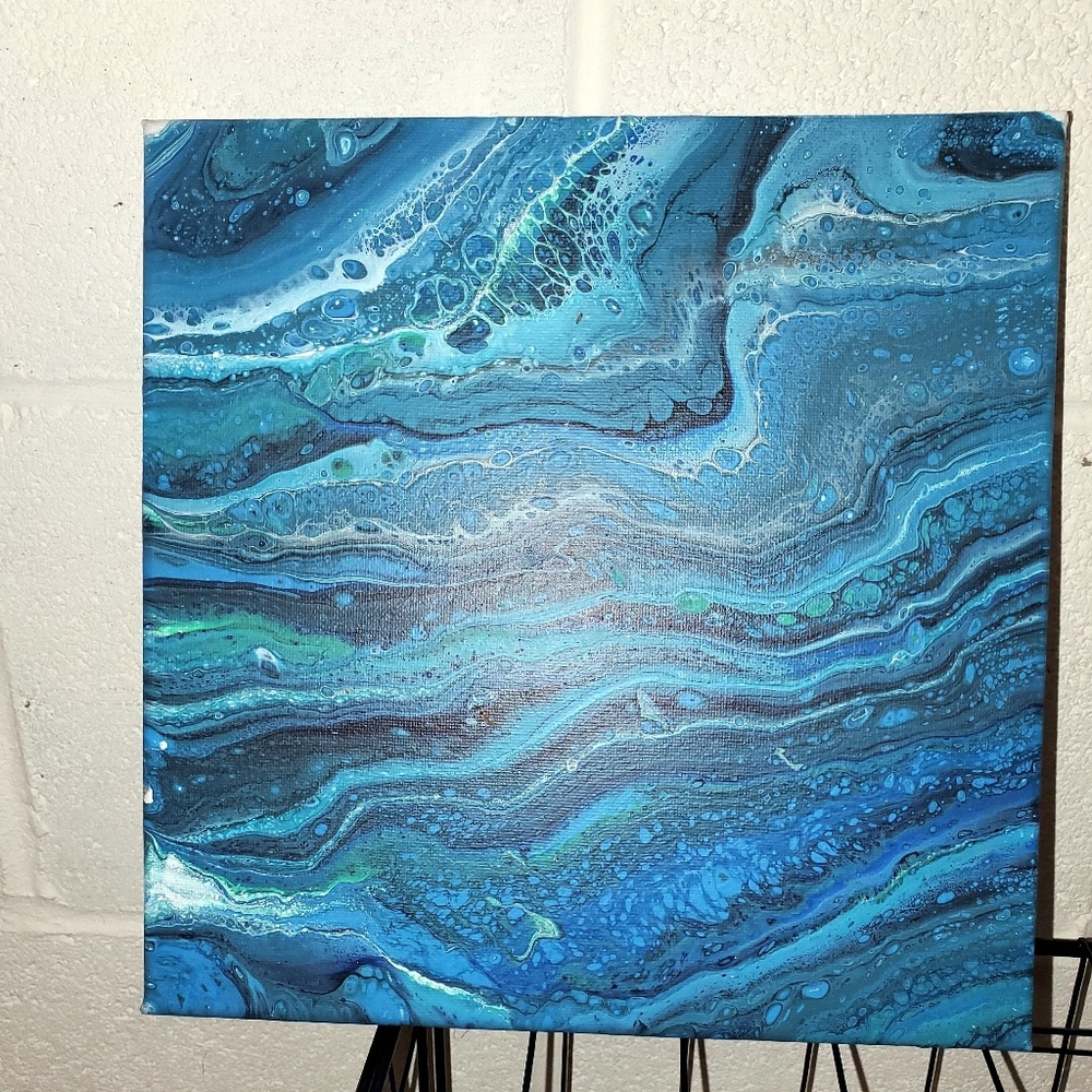 Ocean abstract art original painting seascape